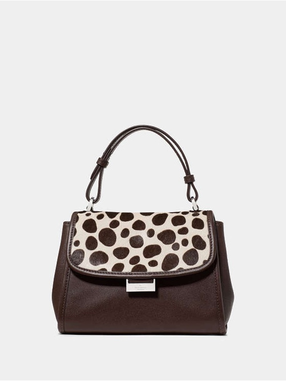Kate Spade Riley Haircalf Small Top Handle Bag Natural Multi